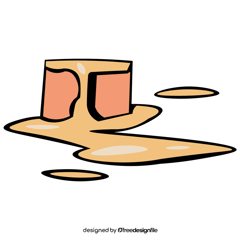 Butter melted clipart