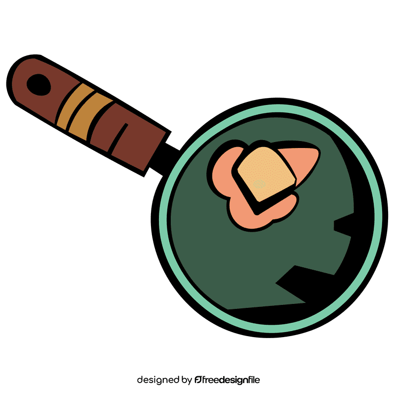 Butter pan clipart