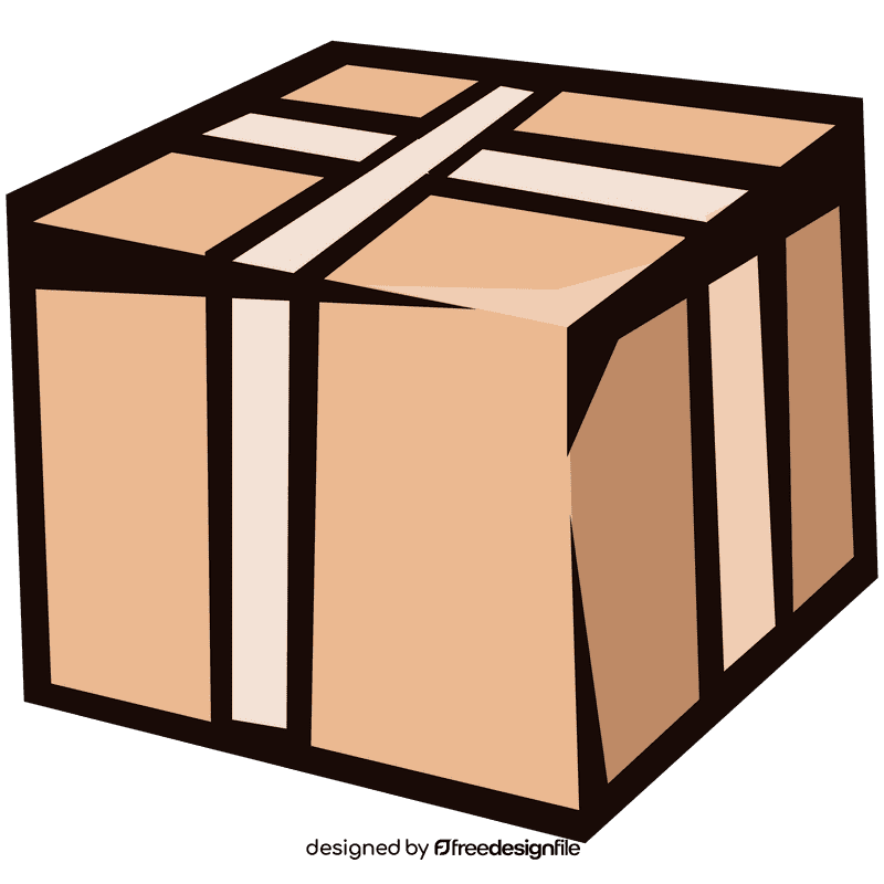 Carton closed clipart