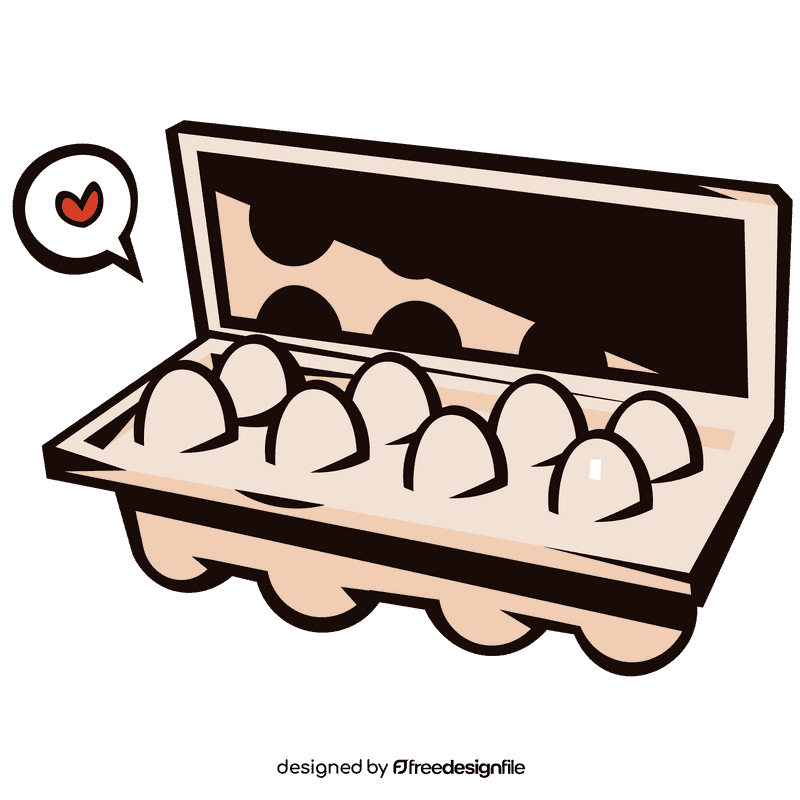 Carton egg clipart