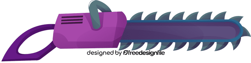 Chainsaw modern clipart