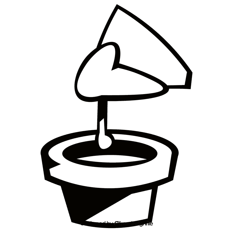 Chips dip black and white clipart