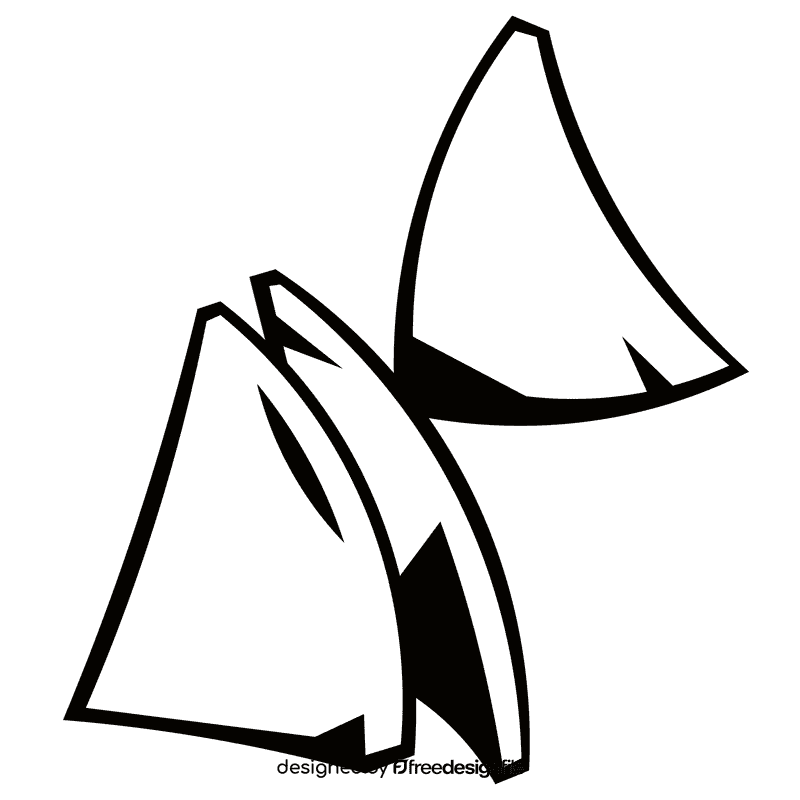 Chips nachos black and white clipart