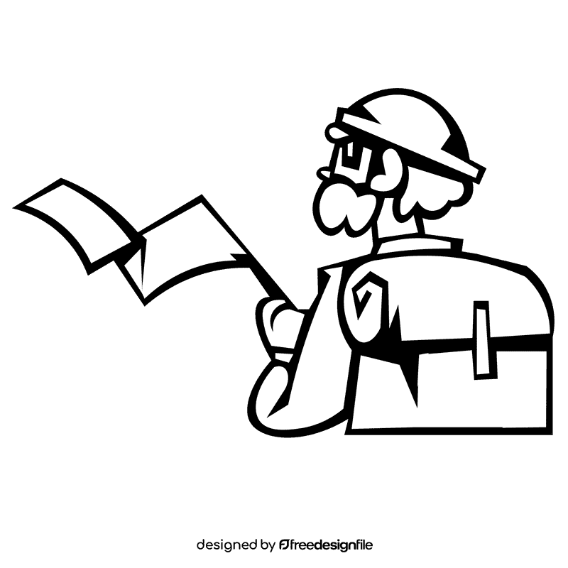 Climber flag black and white clipart