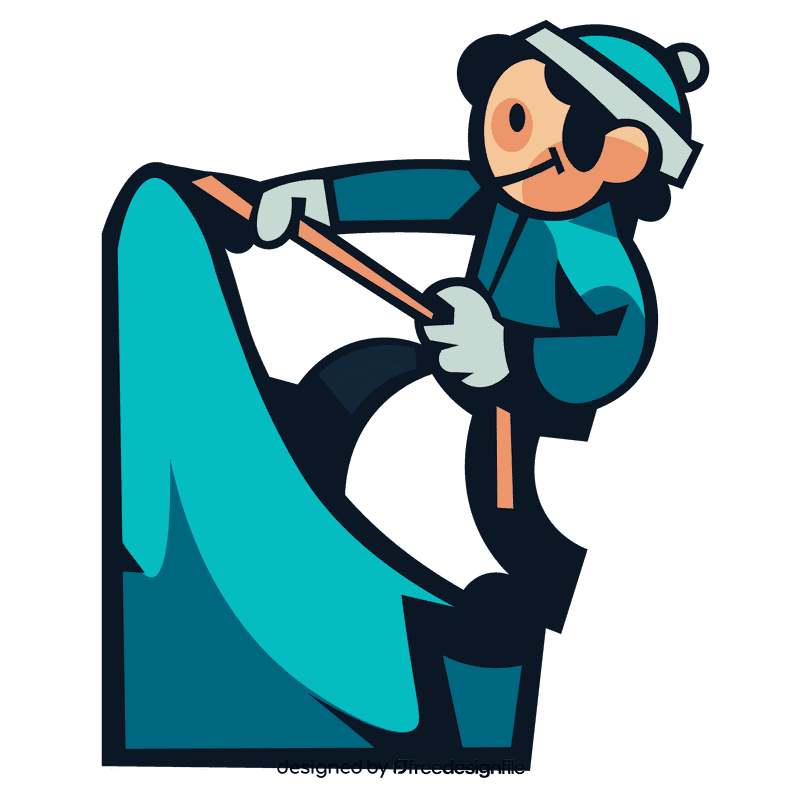 Climber mountain rope clipart