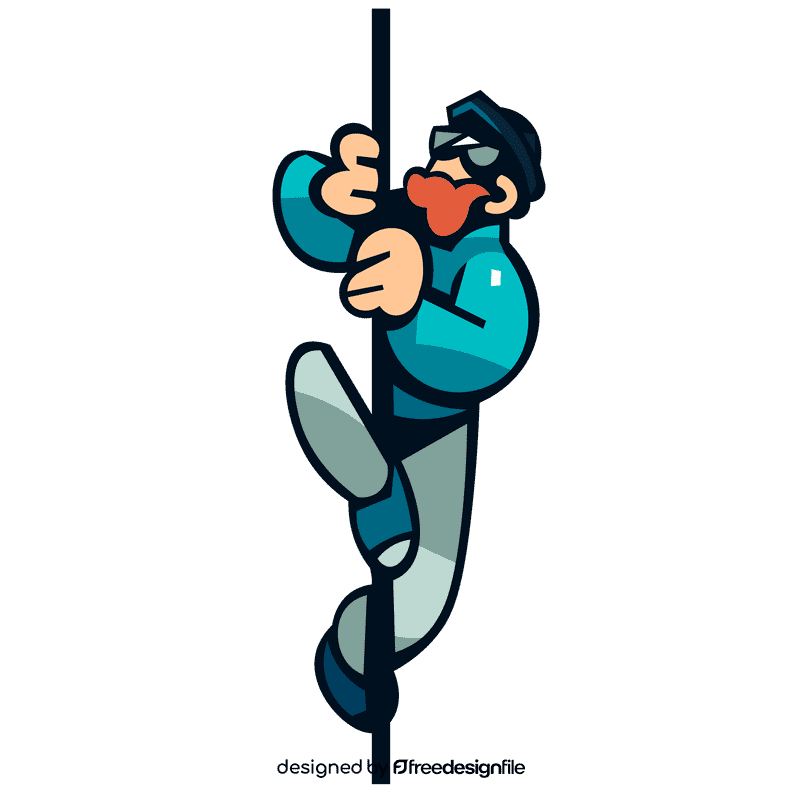 Climber rope clipart