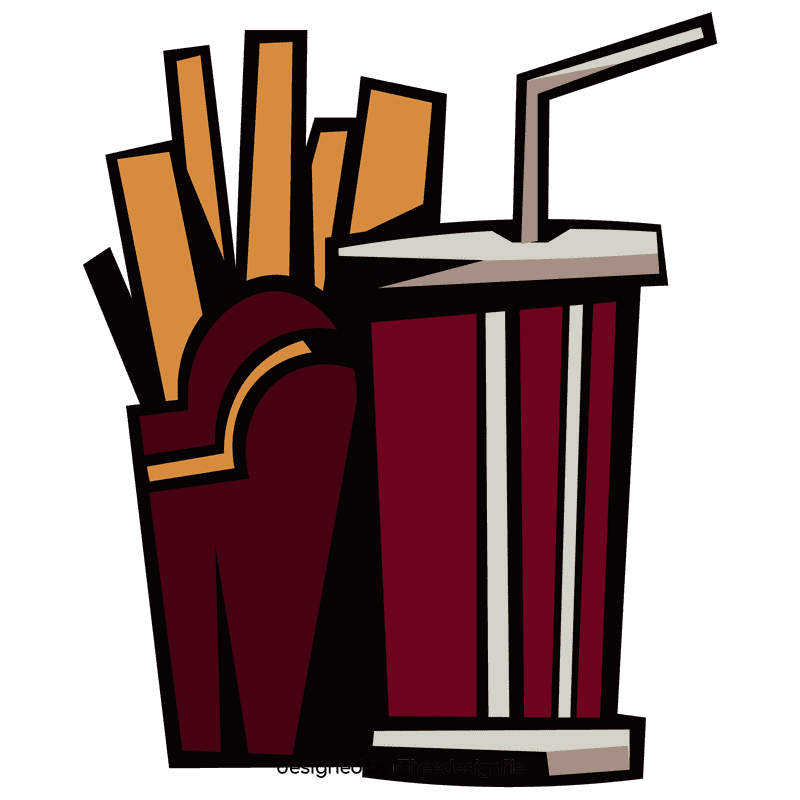 Coca cola fries clipart