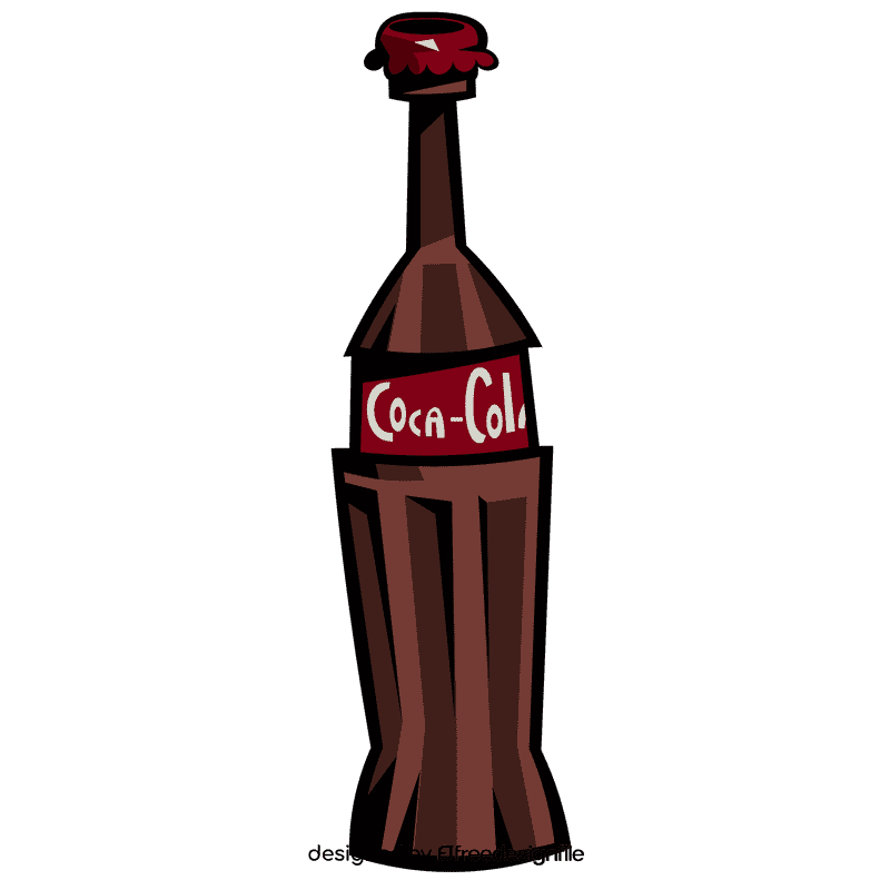 Coca cola glass bottle clipart