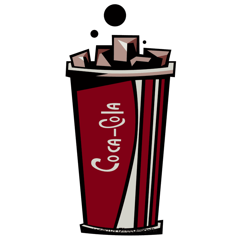 Coca cola ice clipart