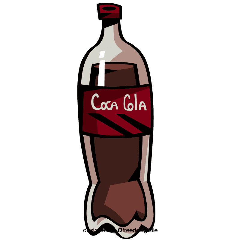 Coca cola plastic bottle clipart