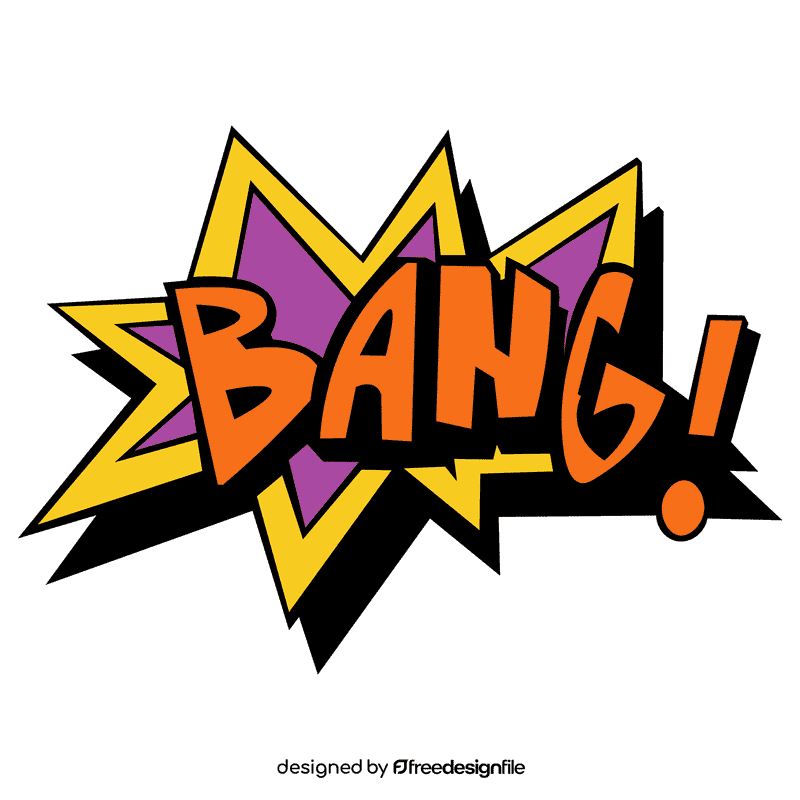 Comic bang clipart
