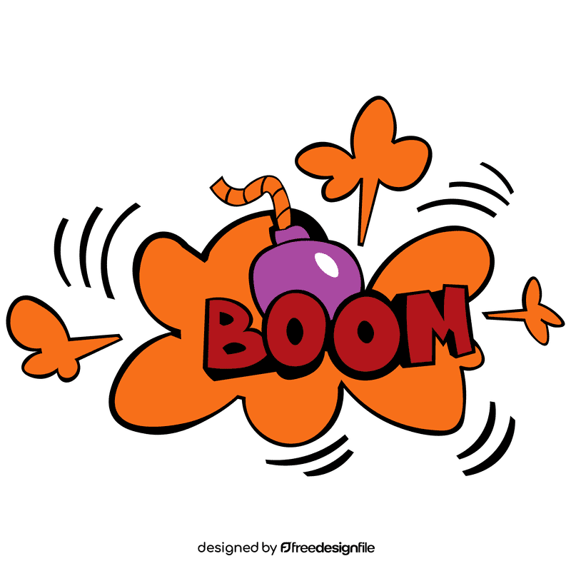 Comic boom clipart