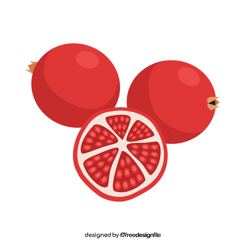 Pomegranates clipart