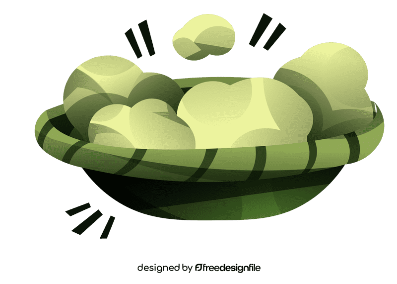 Cotton plate clipart