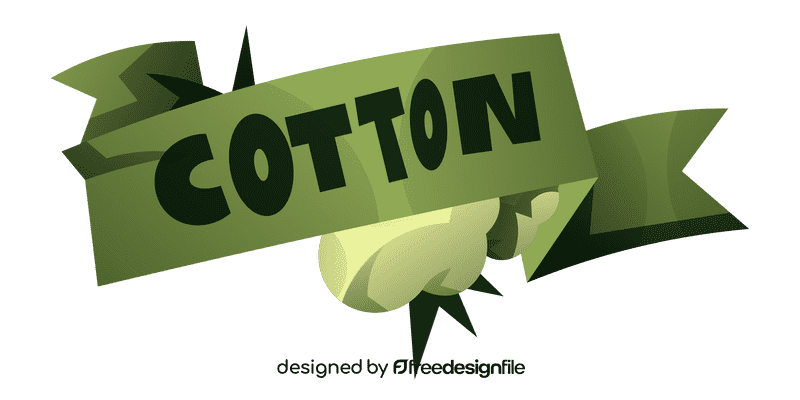 Cotton sign clipart