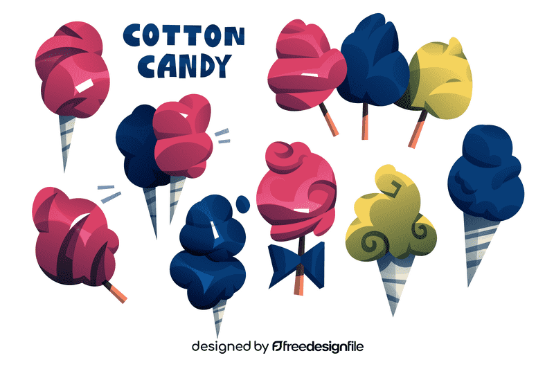 Cotton candy vector