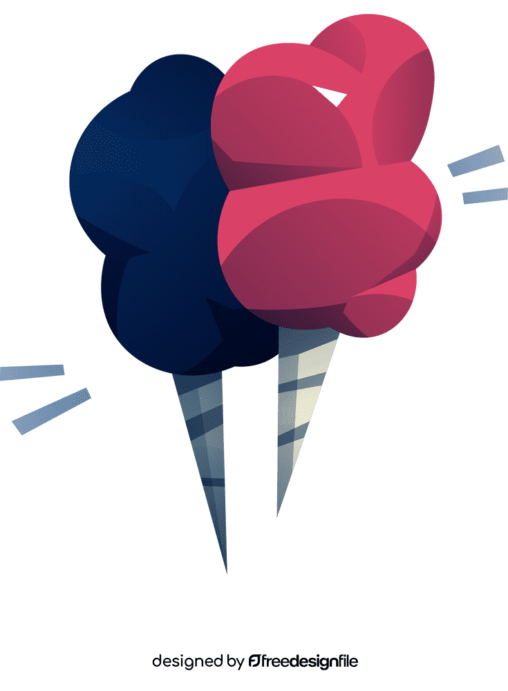 Cotton candy double clipart