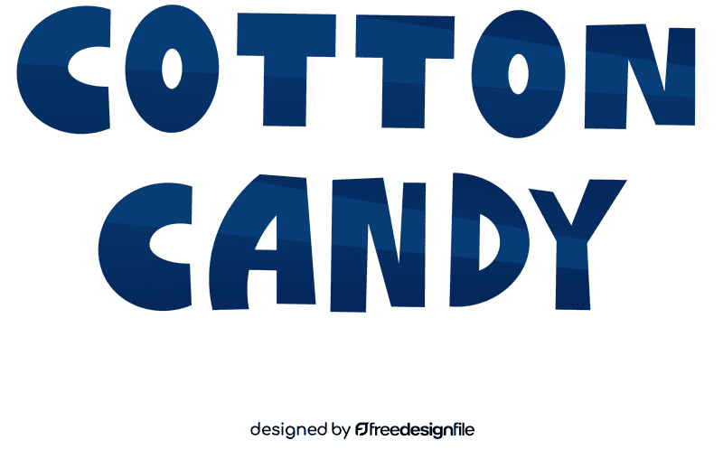 Cotton candy sign clipart