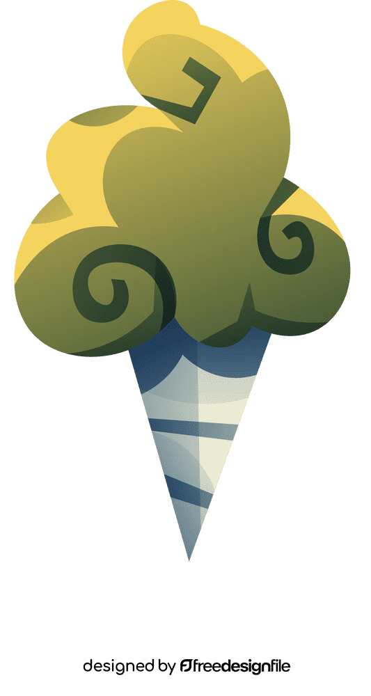 Cotton candy yellow clipart