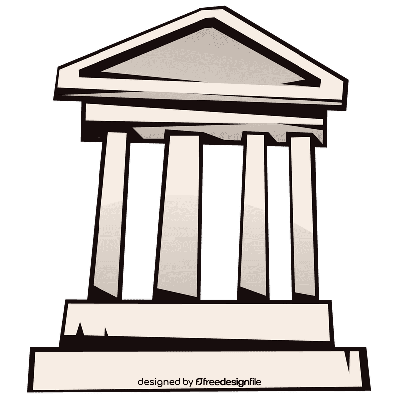 Court building clipart