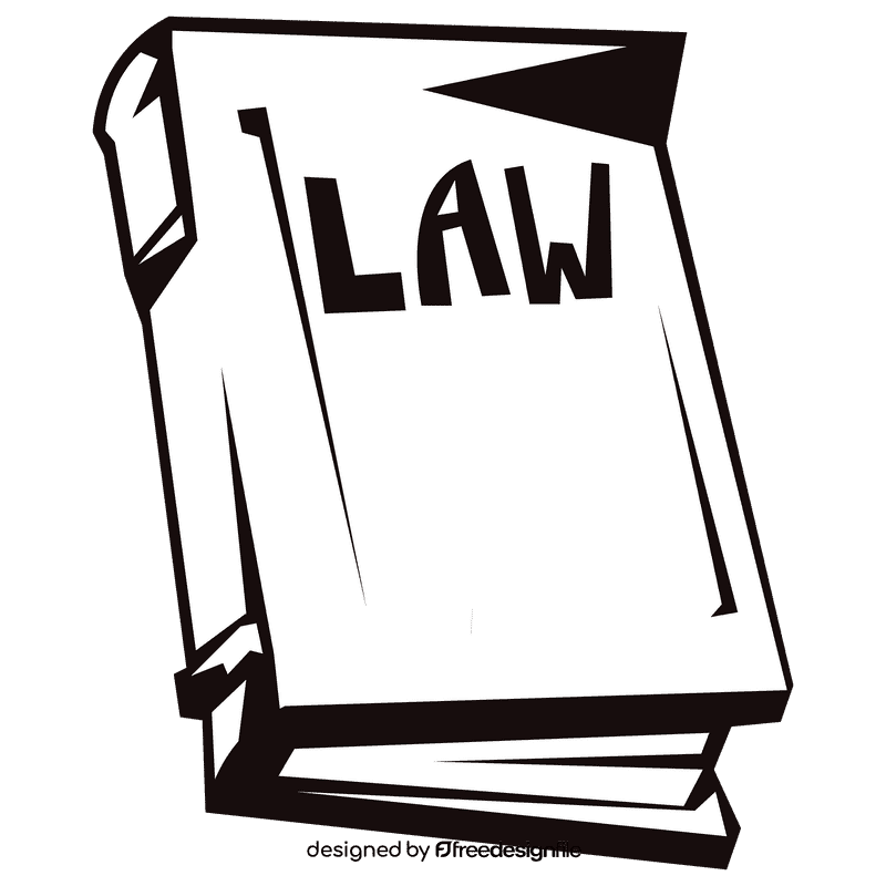 Court law black and white clipart