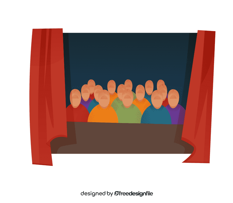 Crowd theatre clipart