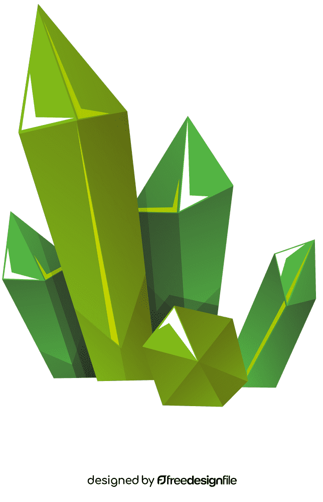 Crystal green clipart