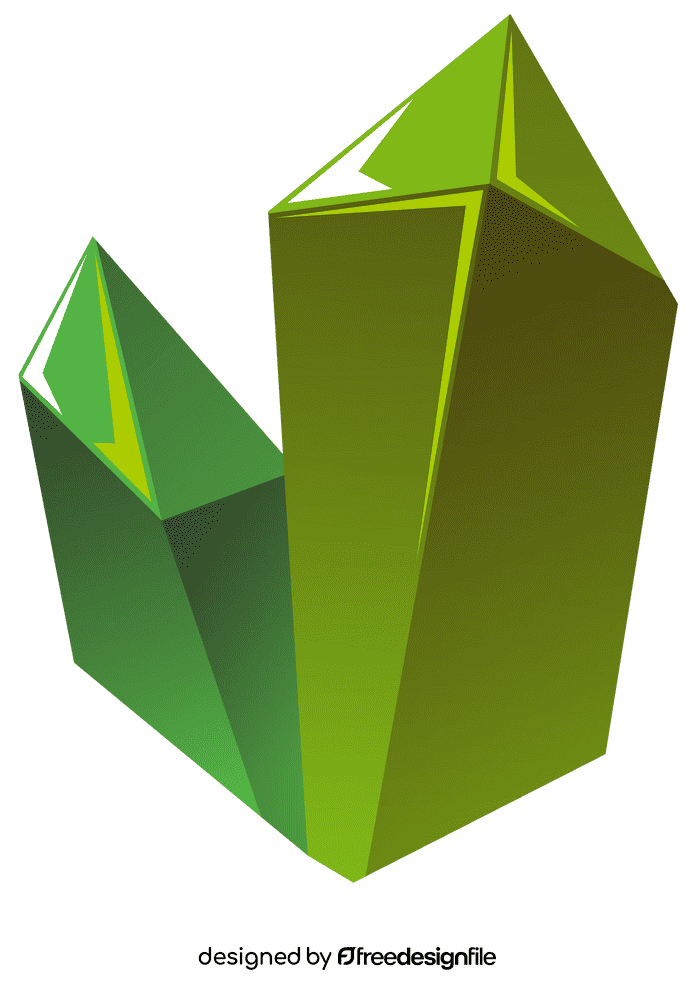 Crystal green clipart