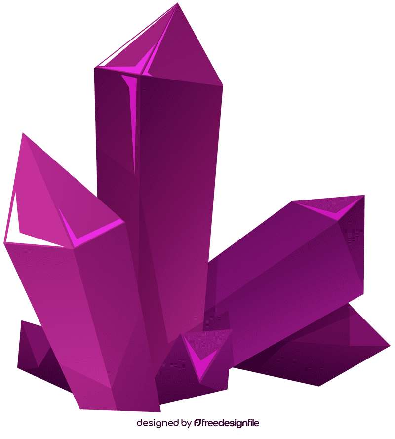 Crystal purple clipart