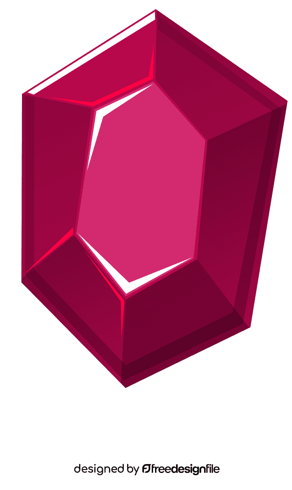 Crystal red clipart