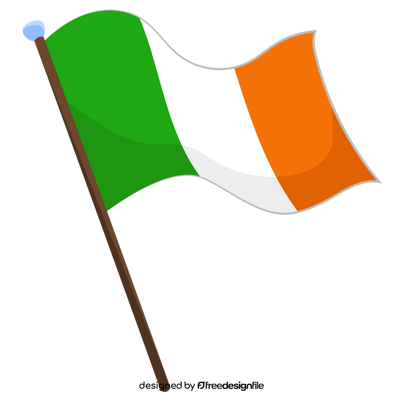 St Patrick's Day Irish flag clipart vector free download