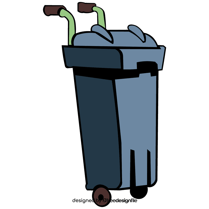 Custodian dumpster clipart