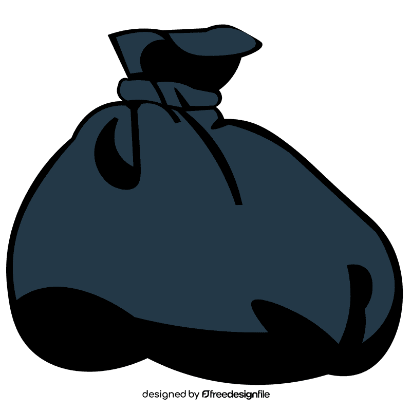 Custodian trash bag clipart