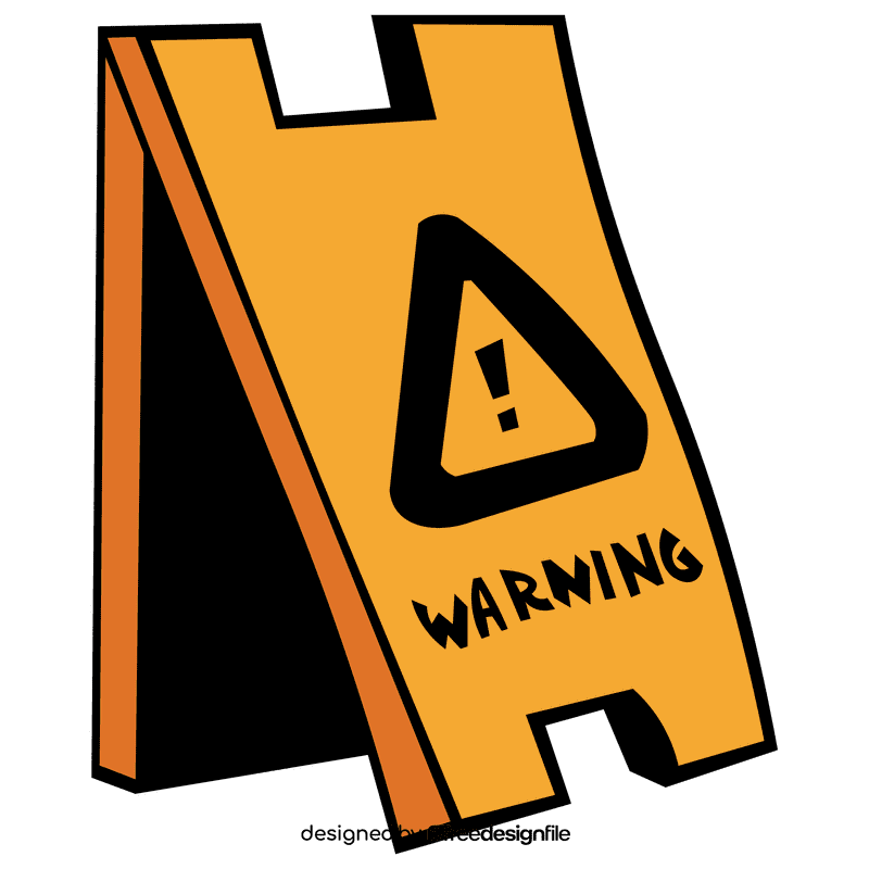 Custodian warning clipart