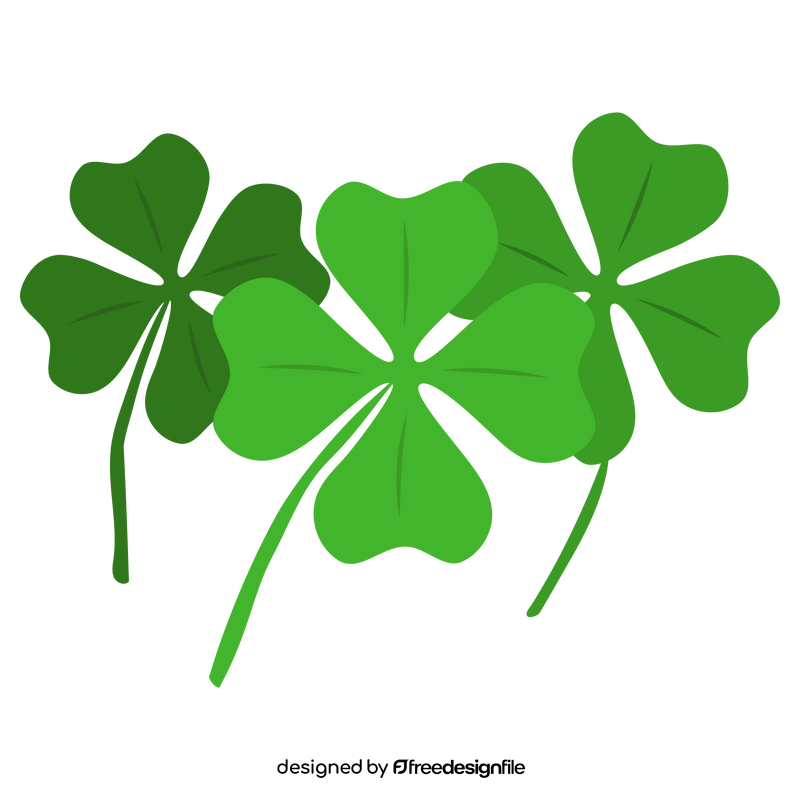 St Patrick's Day four leaf clover clipart