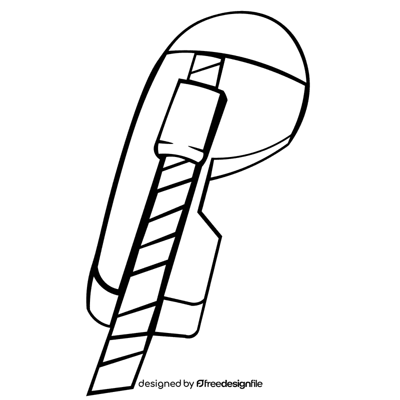 Cutter black and white clipart