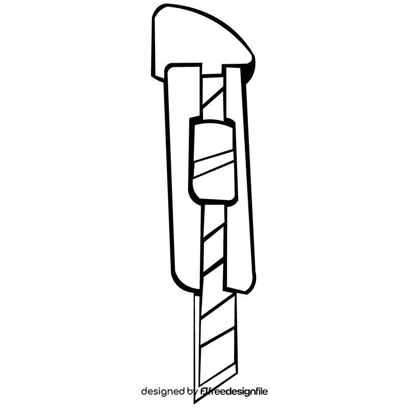 Cutter standart black and white clipart