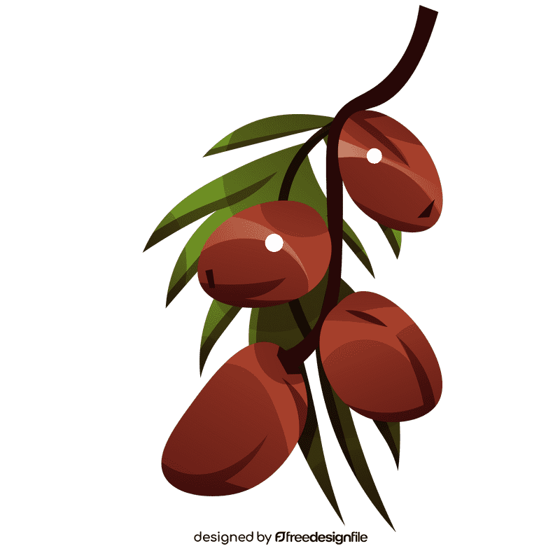 Dates branch clipart