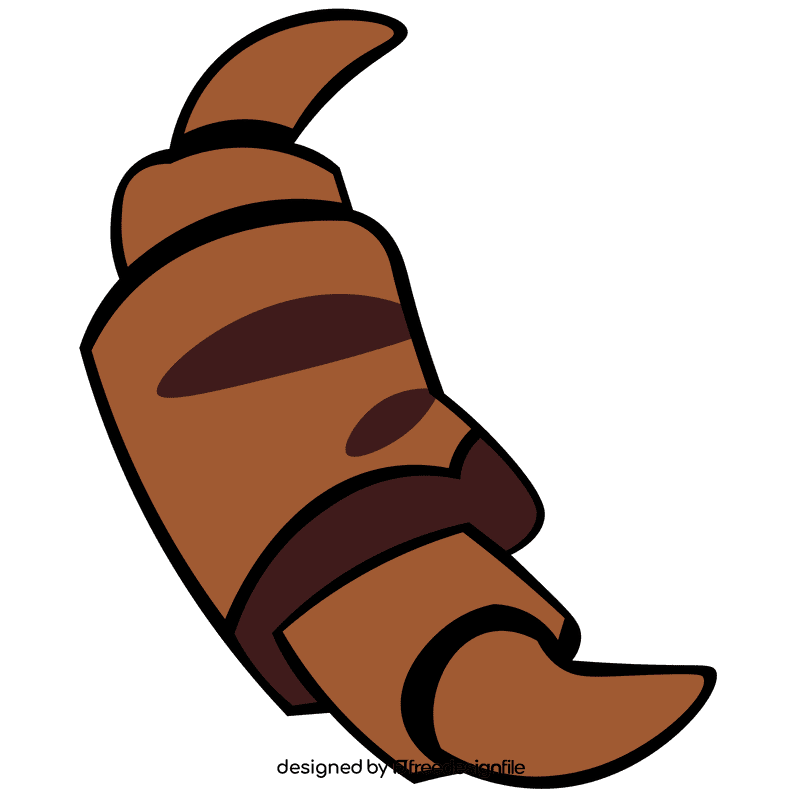 Dessert croissant clipart