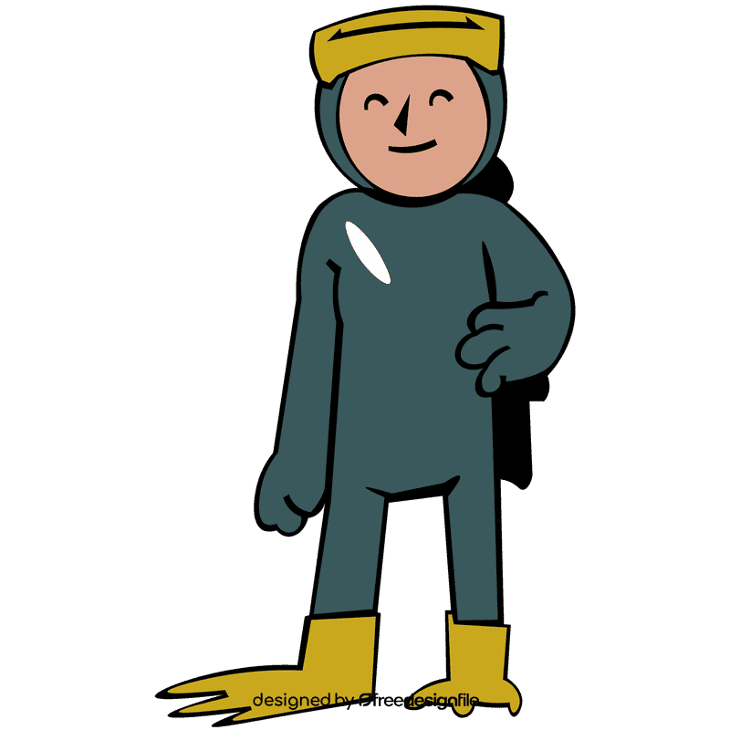 Diver professional clipart