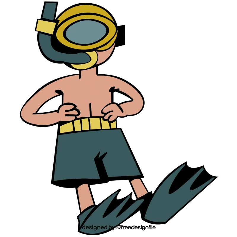 Diver shorts clipart