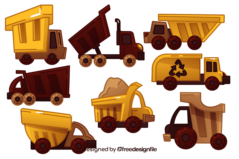Dump truck vector