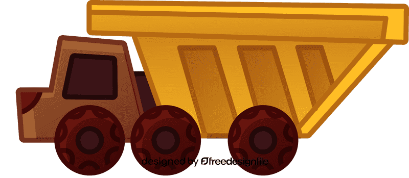 Dump truck long clipart