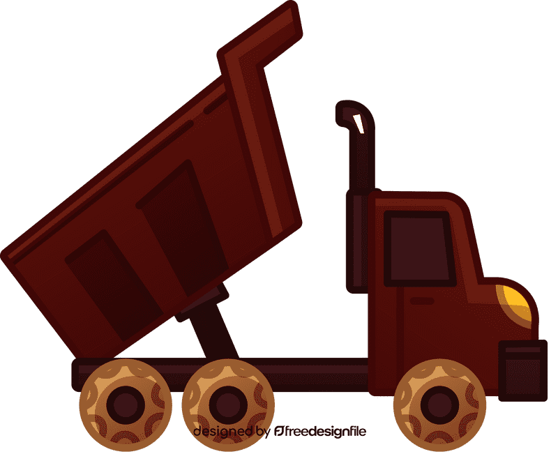 Dump truck open clipart