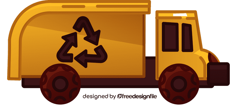 Dump truck recycle clipart