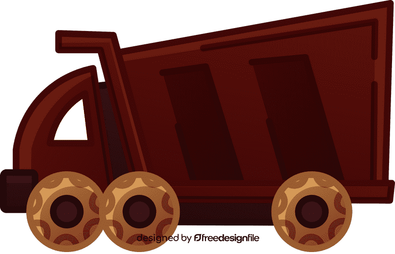 Dump truck red clipart