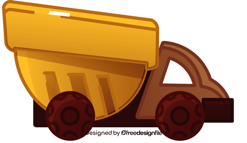 Dump truck round clipart