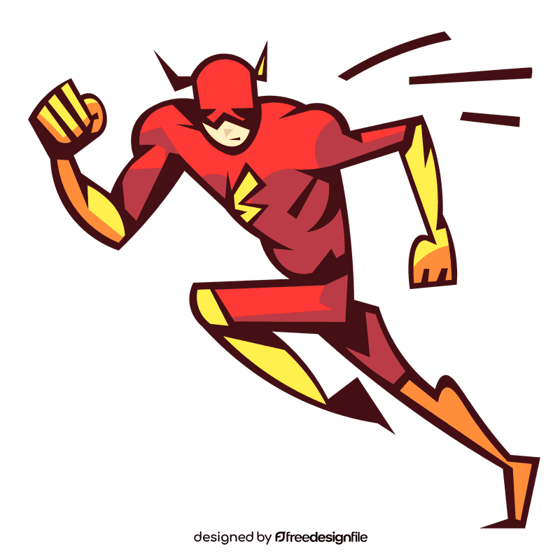 Flash running clipart