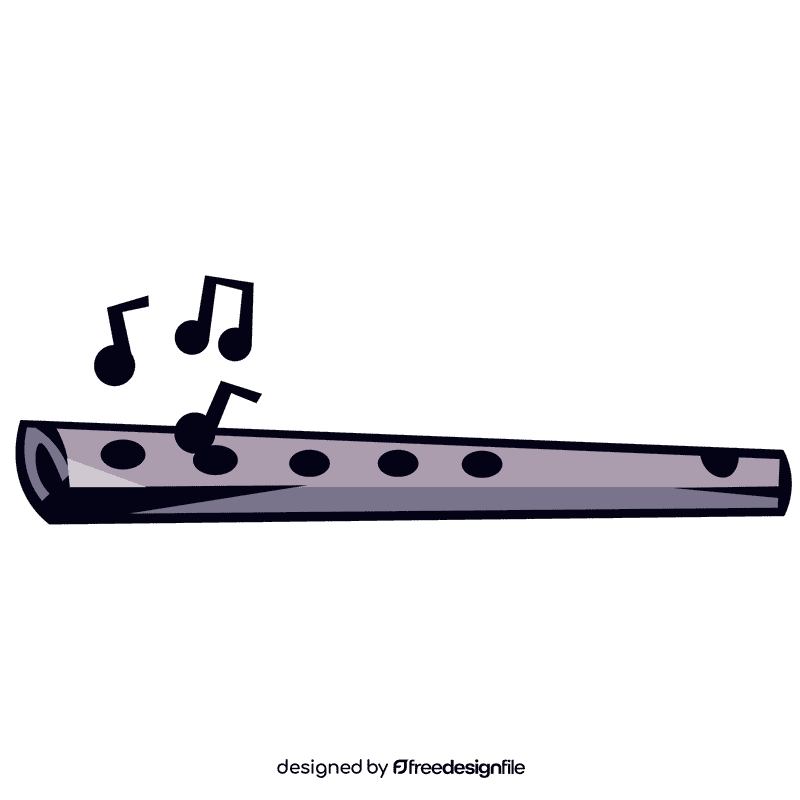 Flute music clipart