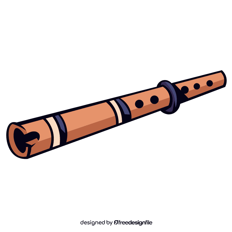 Flute striped clipart